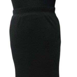 Onyx Nite black Chiffon Evening Skirt Medium